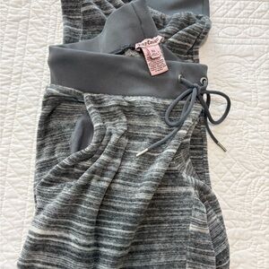 Juicy Culture Gray Striped Lounge Pants